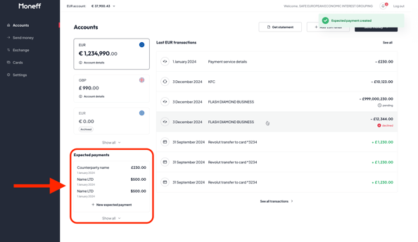New expected payment-1